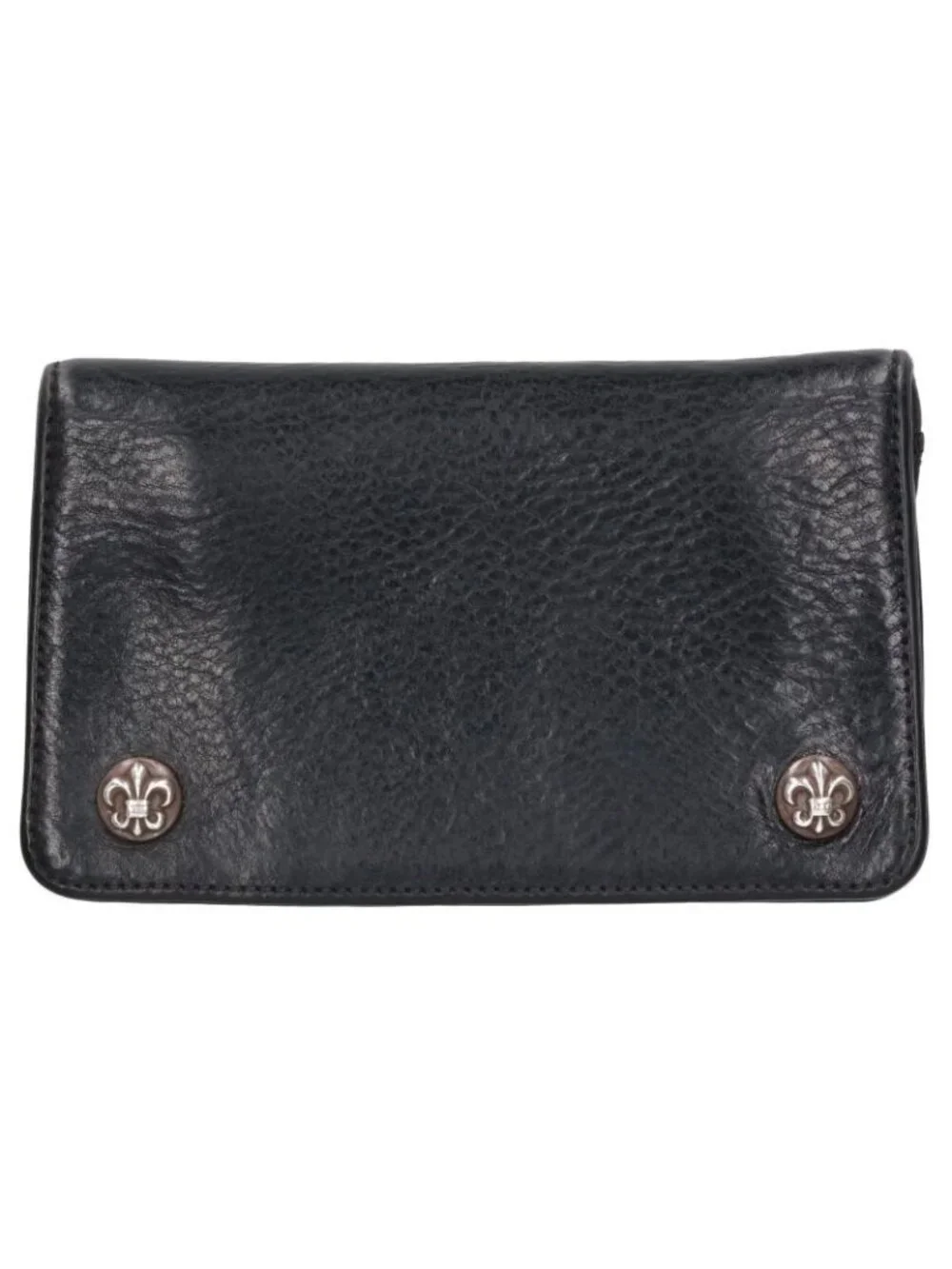 Chrome Hearts BS Flare Button Leather Wallet